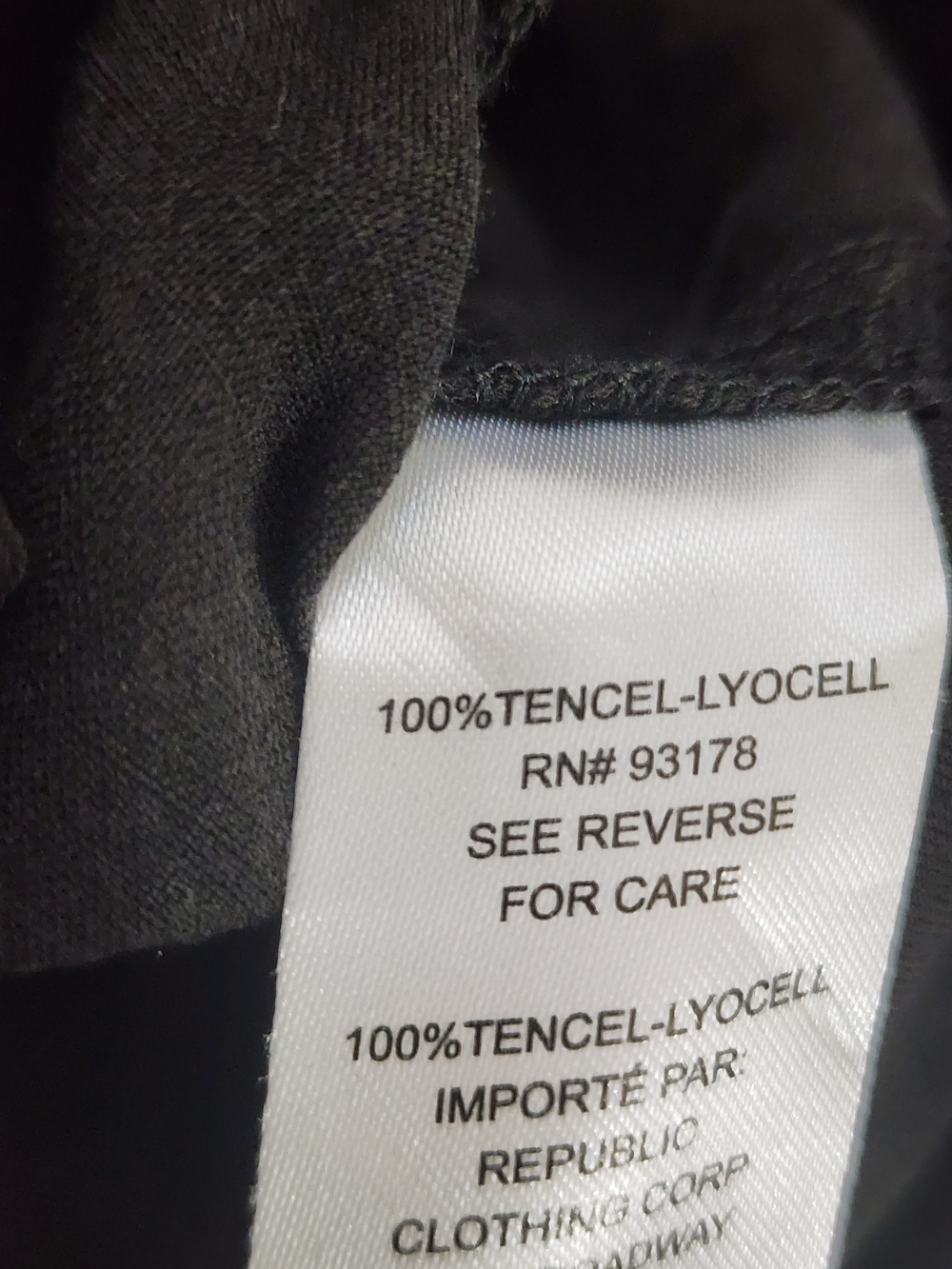 TENCEL Relaxed Fit Drawstring Pants Women's Black Wide Leg Pull-On Casual Comfy - Picture 5 of 5